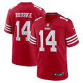 Men's San Francisco 49ers Kurtis Rourke Scarlet Team Game Jersey