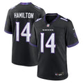 Men's Baltimore Ravens Kyle Hamilton Black Alternate Game Jersey