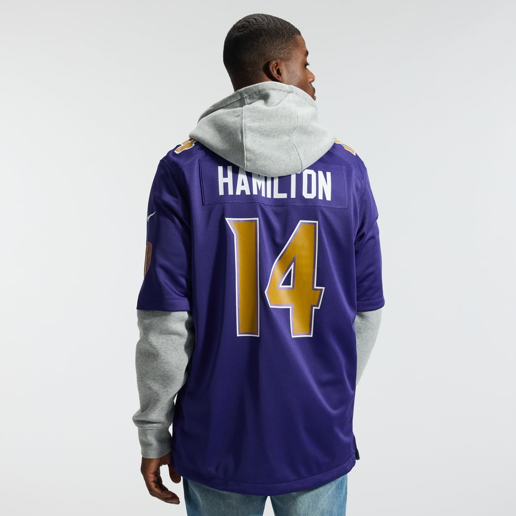 Men's Baltimore Ravens Kyle Hamilton Purple Alternate Game Jersey