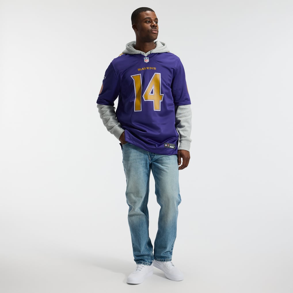 Men's Baltimore Ravens Kyle Hamilton Purple Alternate Game Jersey