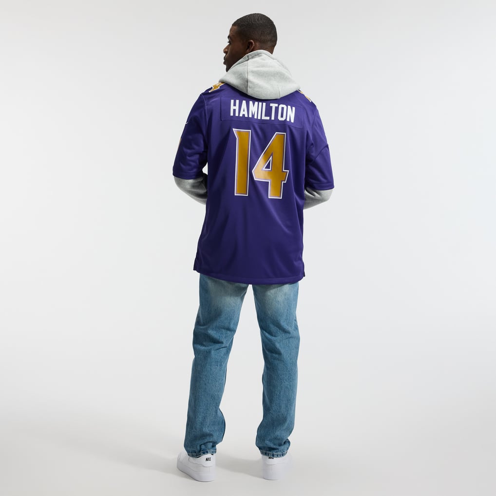 Men's Baltimore Ravens Kyle Hamilton Purple Alternate Game Jersey
