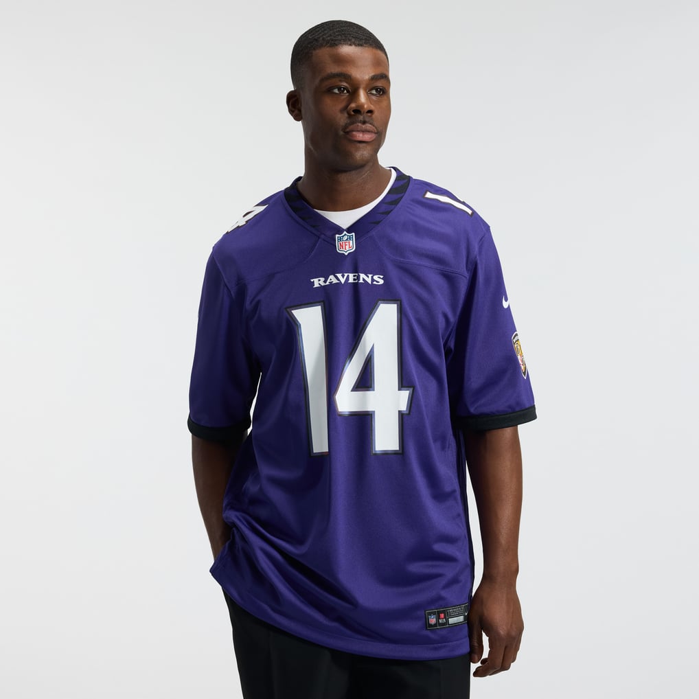 Men's Baltimore Ravens Kyle Hamilton Purple Team Game Jersey
