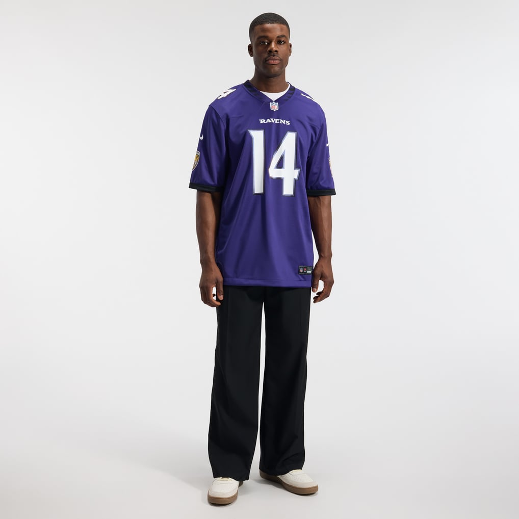 Men's Baltimore Ravens Kyle Hamilton Purple Team Game Jersey