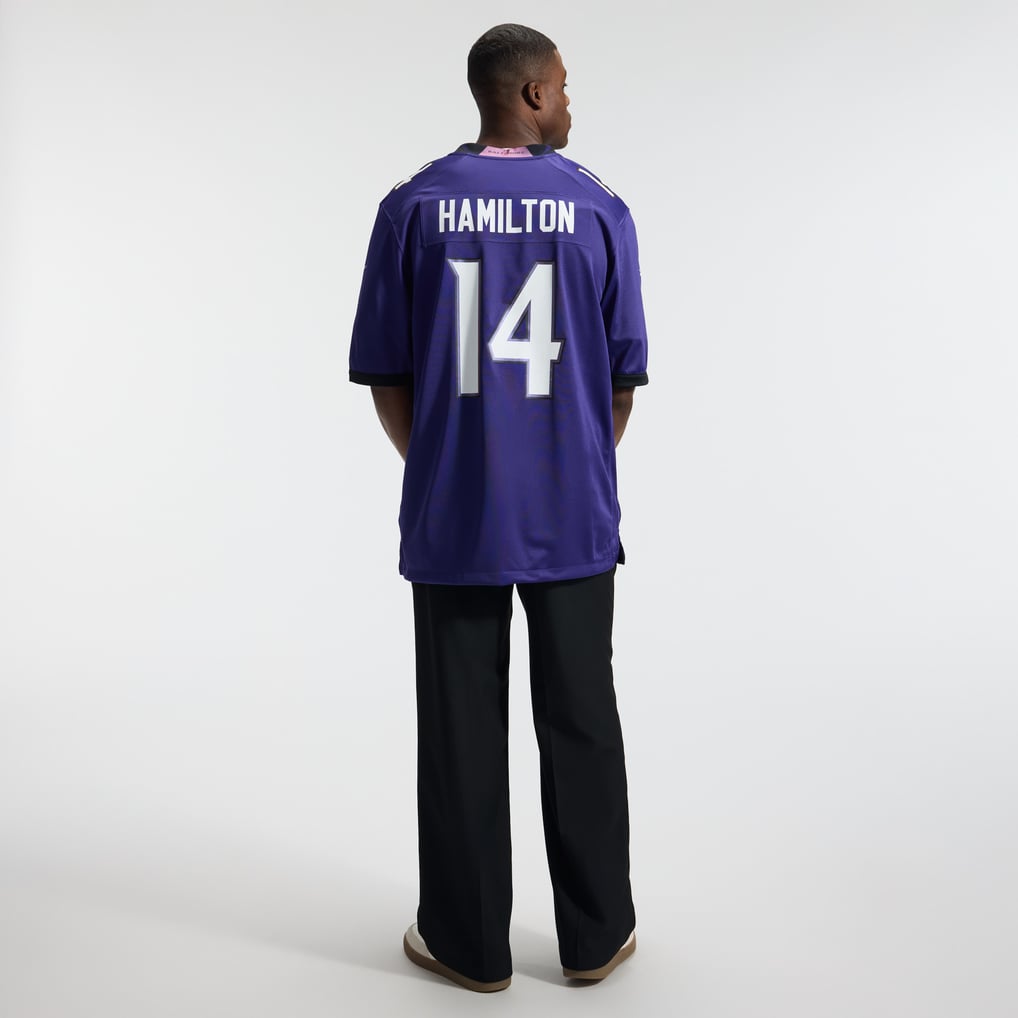 Men's Baltimore Ravens Kyle Hamilton Purple Team Game Jersey