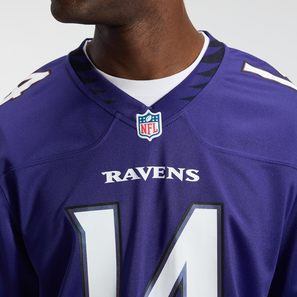 Men's Baltimore Ravens Kyle Hamilton Purple Team Game Jersey
