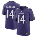 Men's Baltimore Ravens Kyle Hamilton Purple Team Game Jersey