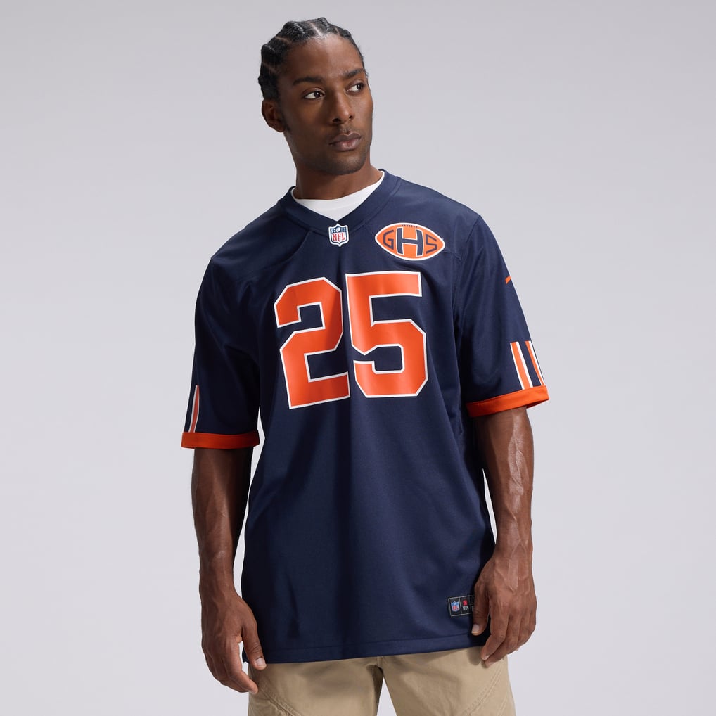 Men's Chicago Bears Kyle Monangai Navy 2026 Rivalries Collection Game Jersey