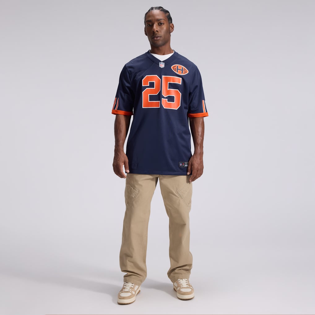 Men's Chicago Bears Kyle Monangai Navy 2026 Rivalries Collection Game Jersey