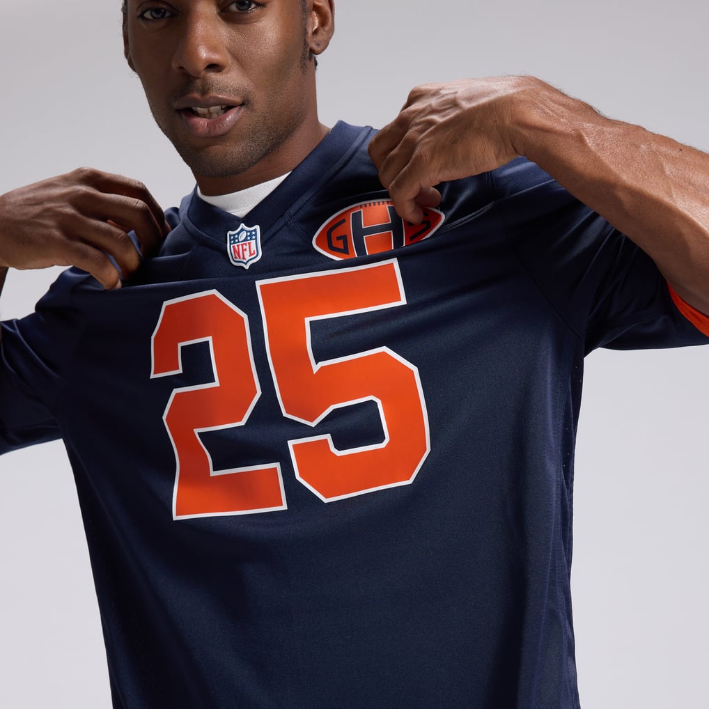 Men's Chicago Bears Kyle Monangai Navy 2026 Rivalries Collection Game Jersey