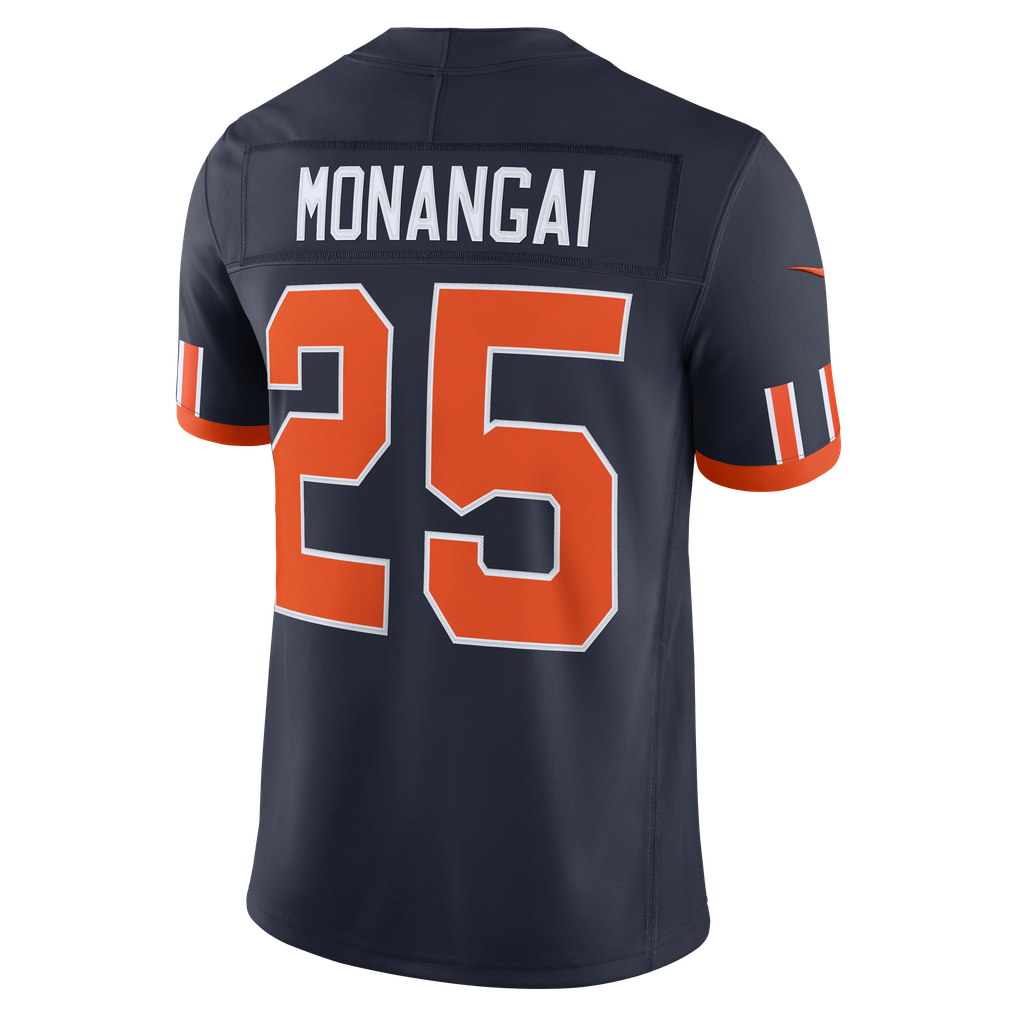 Men's Chicago Bears Kyle Monangai Navy 2026 Rivalries Collection Stitched Limited Jersey