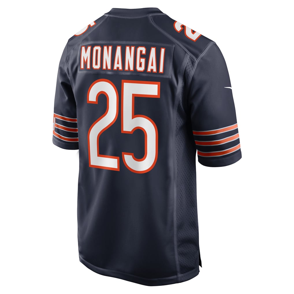 Men's Chicago Bears Kyle Monangai Navy Team Game Jersey