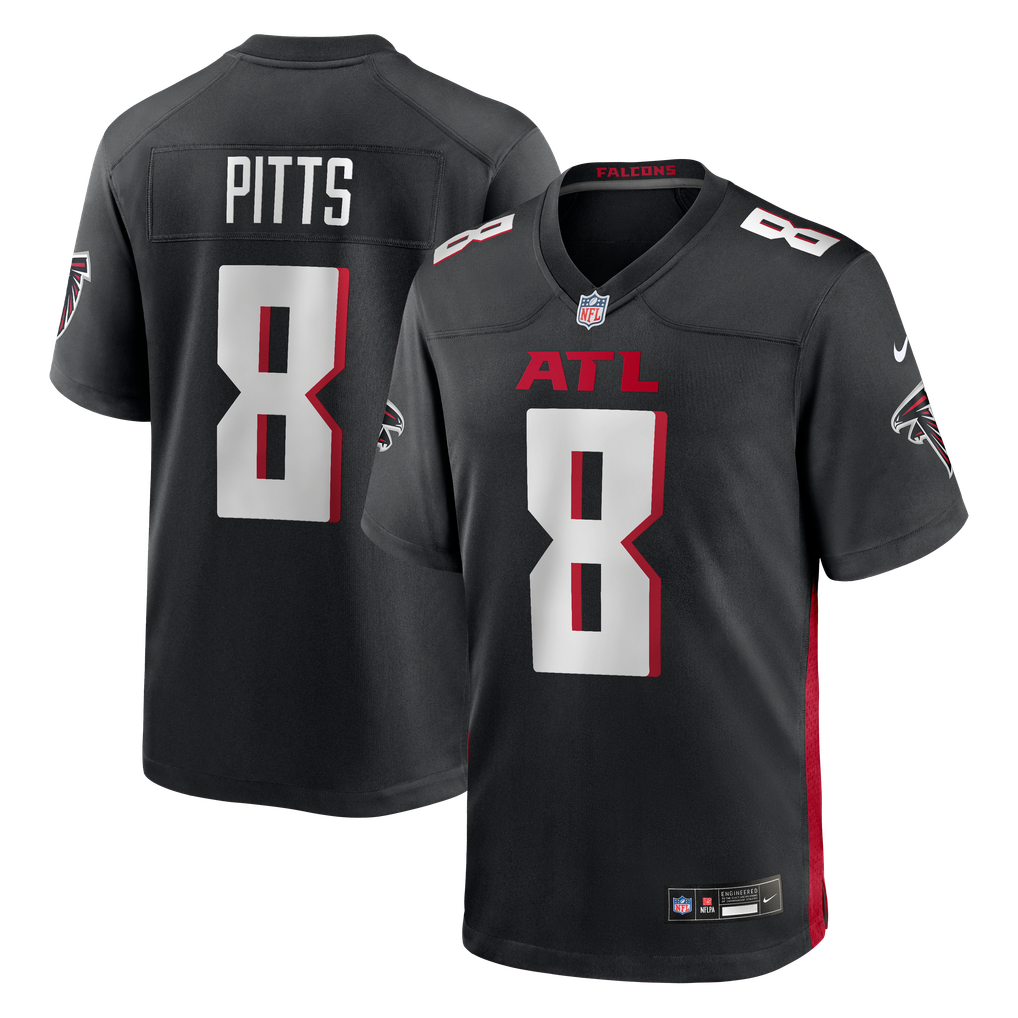 Men's Atlanta Falcons Kyle Pitts Black Game Jersey