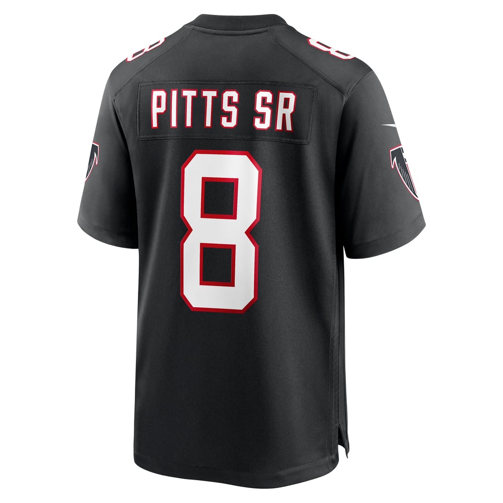 Men's Atlanta Falcons Kyle Pitts Sr. Black Alternate Game Jersey