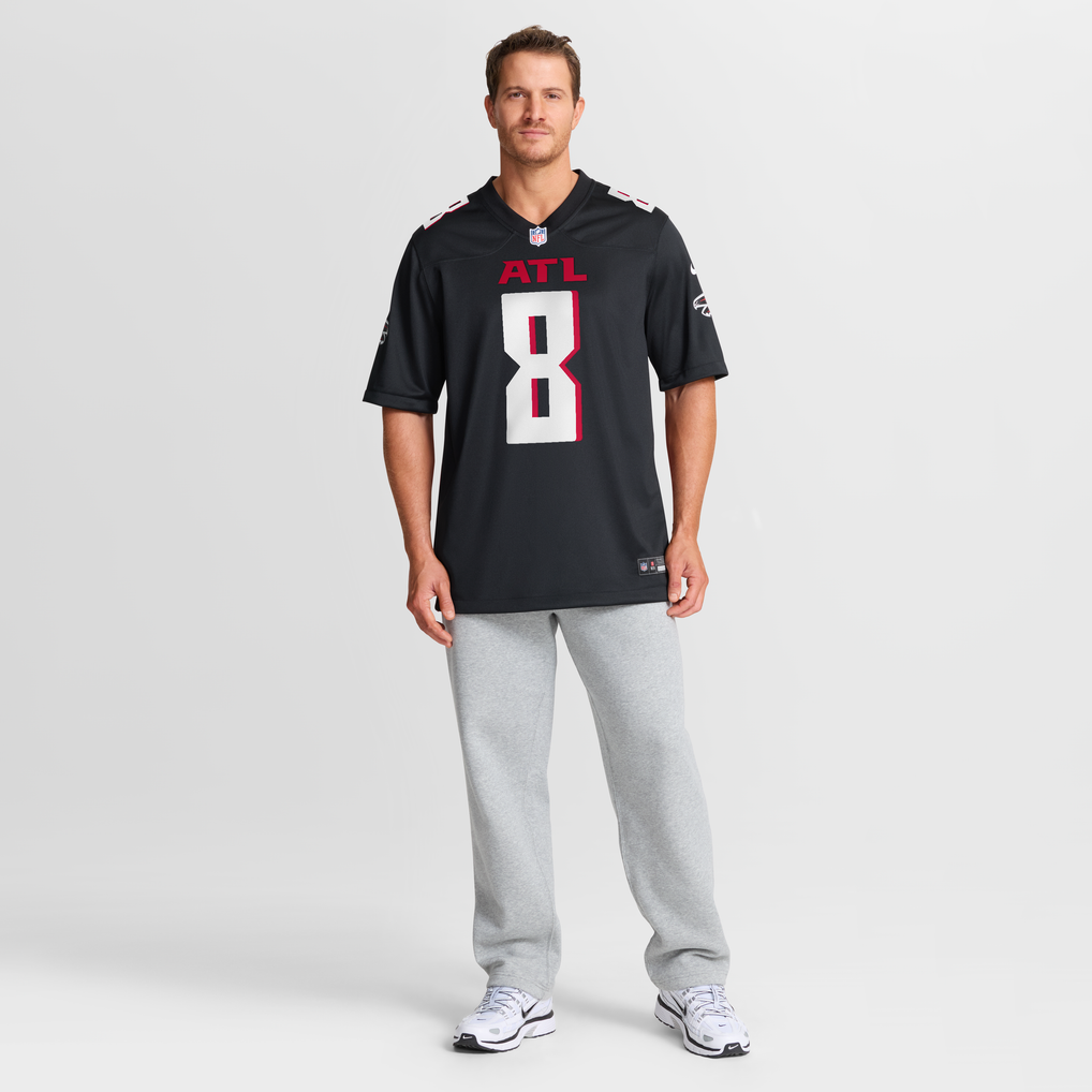 Men's Atlanta Falcons Kyle Pitts Sr. Black Team Game Jersey