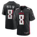 Men's Atlanta Falcons Kyle Pitts Sr. Black Team Game Jersey