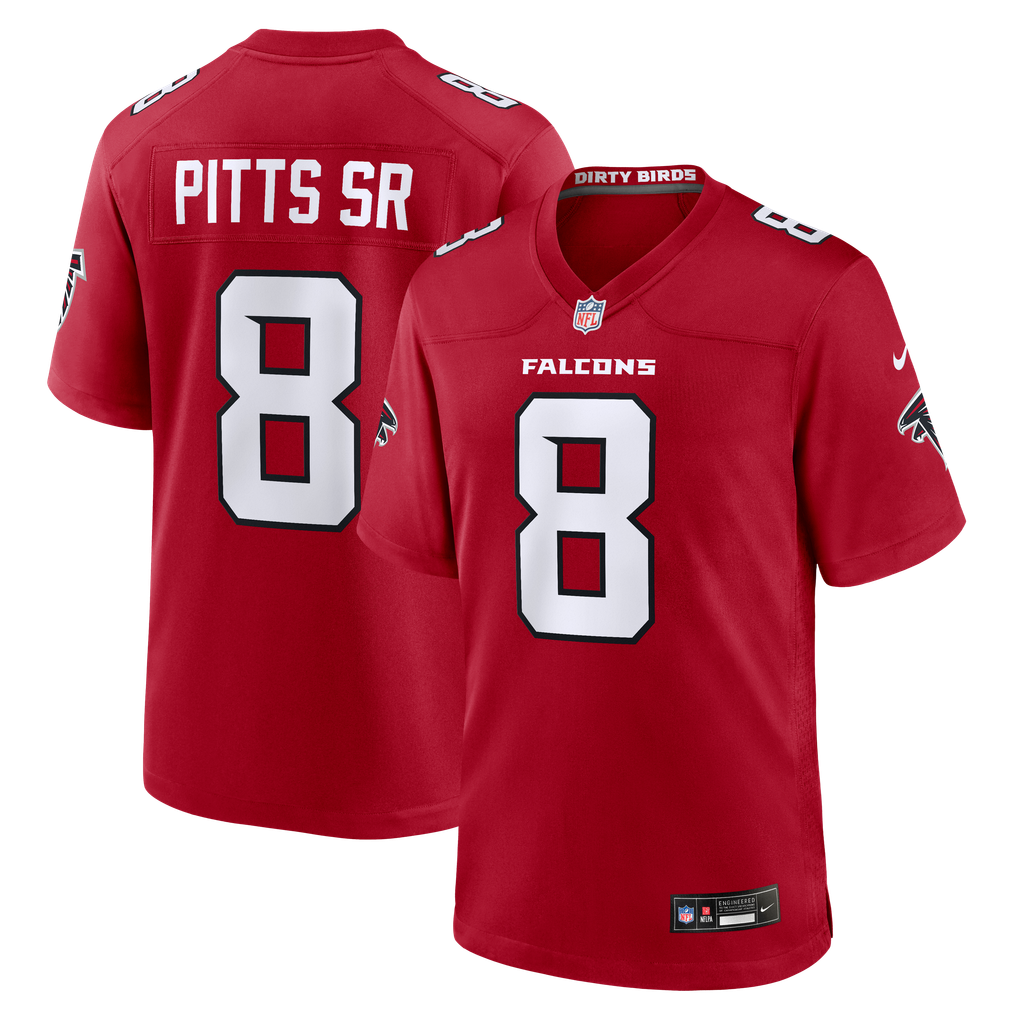 Men's Atlanta Falcons Kyle Pitts Sr. Red Game Jersey
