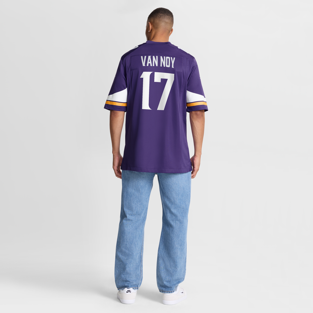 Men's Minnesota Vikings Kyle Van Noy Purple Team Game Jersey