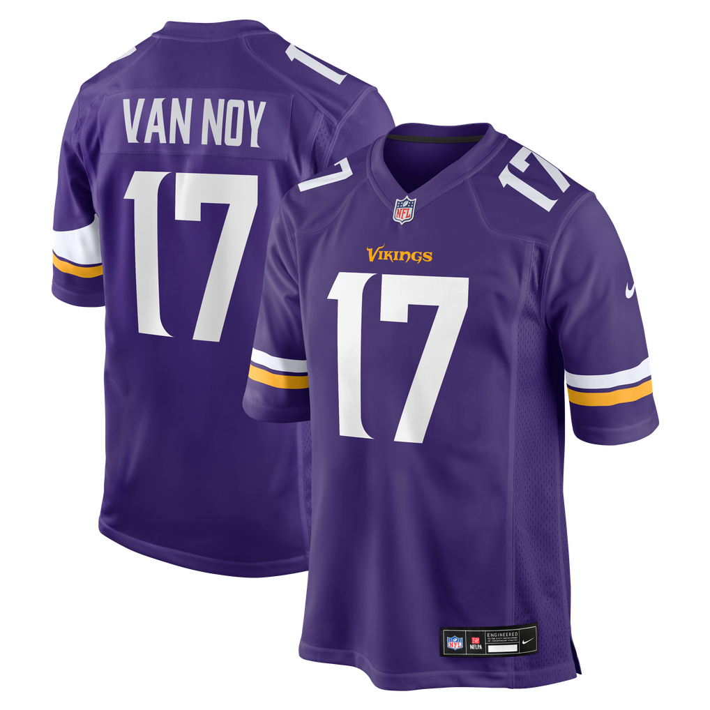 Men's Minnesota Vikings Kyle Van Noy Purple Team Game Jersey