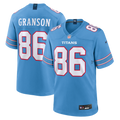 Men's Tennessee Titans Kylen Granson Light Blue Team Game Jersey