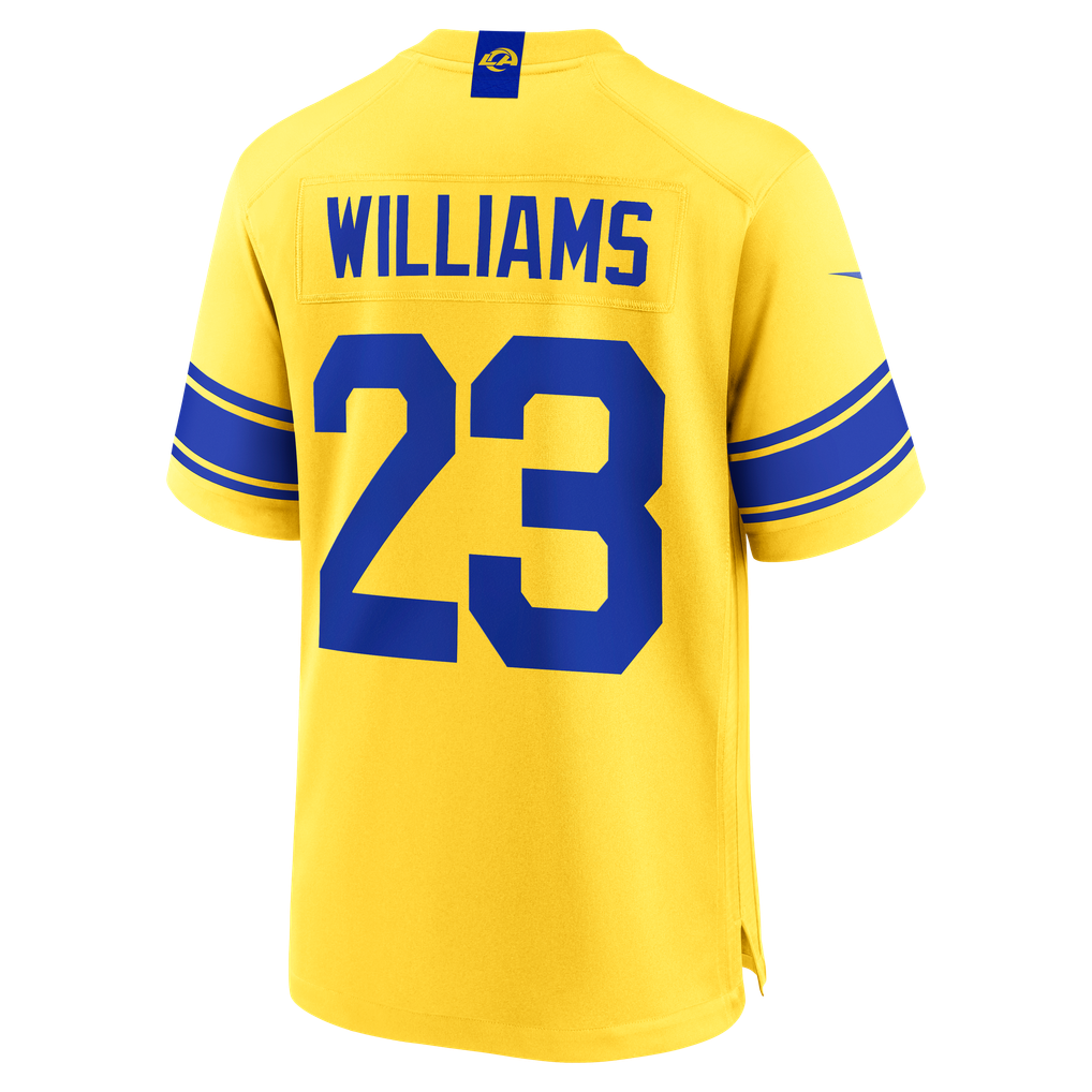Men's Los Angeles Rams Kyren Williams Classic Sol Game Jersey