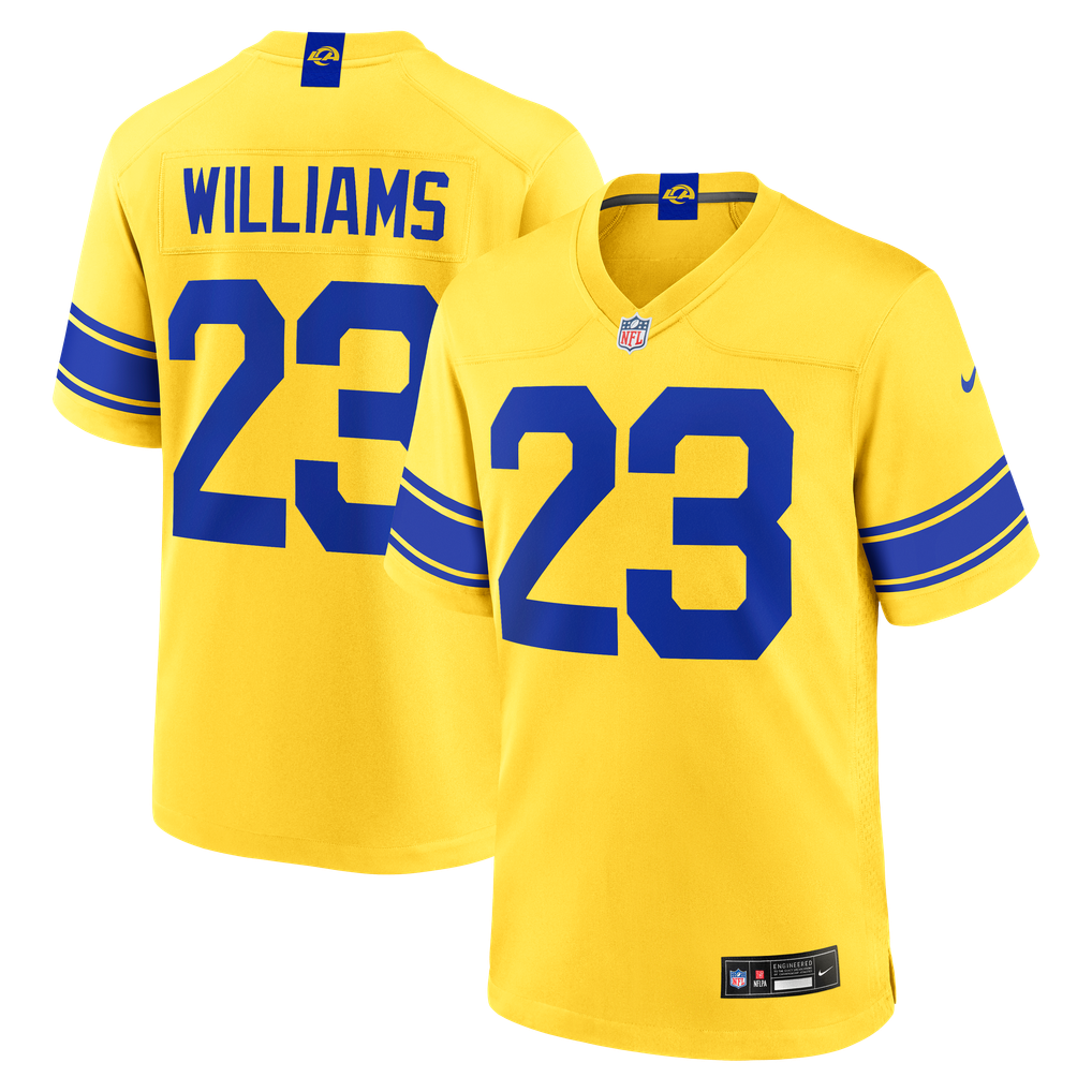 Men's Los Angeles Rams Kyren Williams Classic Sol Game Jersey