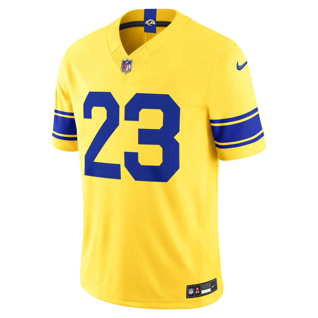 Men's Los Angeles Rams Kyren Williams Classic Sol Vapor F.U.S.E. Stitched Limited Jersey