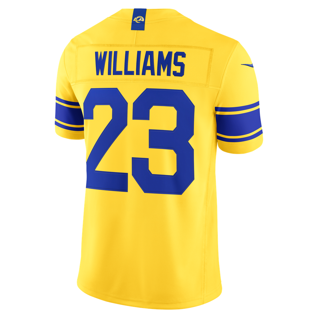 Men's Los Angeles Rams Kyren Williams Classic Sol Vapor F.U.S.E. Stitched Limited Jersey