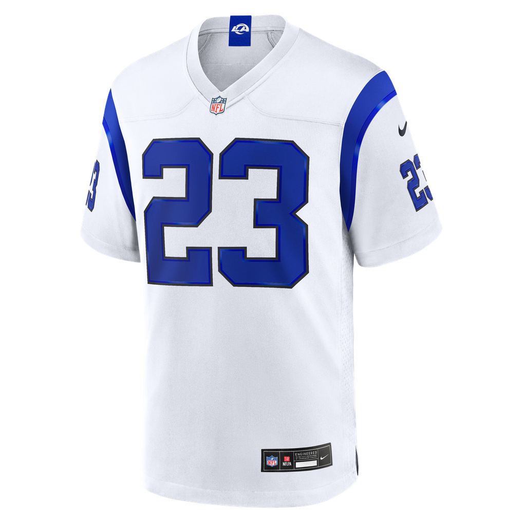 Men's Los Angeles Rams Kyren Williams Fearsome White Game Jersey