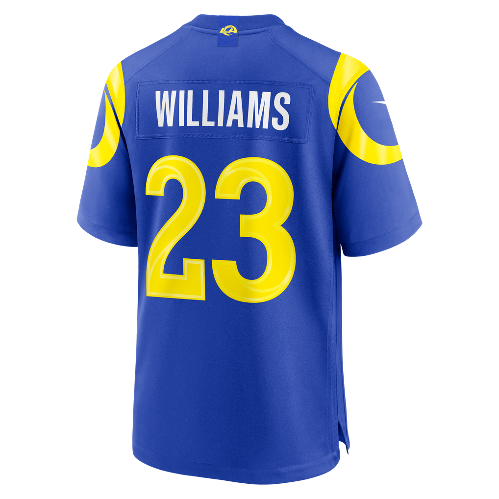 Men's Los Angeles Rams Kyren Williams Royal Team Game Player Jersey