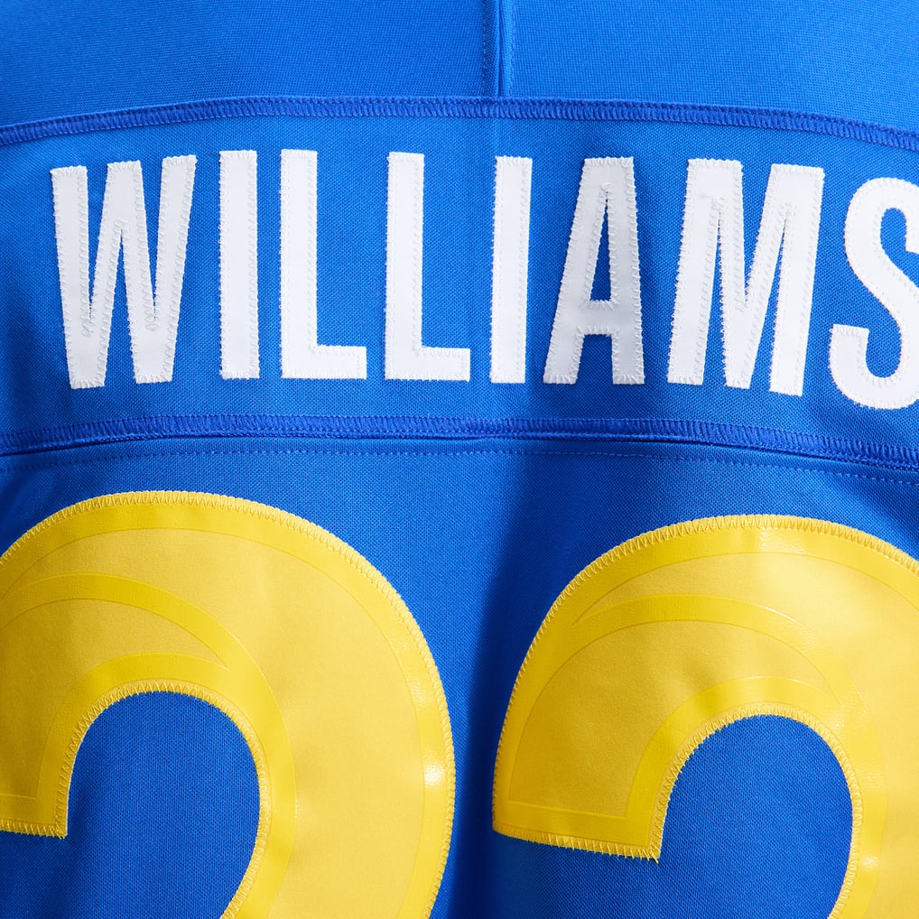 Men's Los Angeles Rams Kyren Williams Royal Team Vapor F.U.S.E. Stitched Limited Jersey