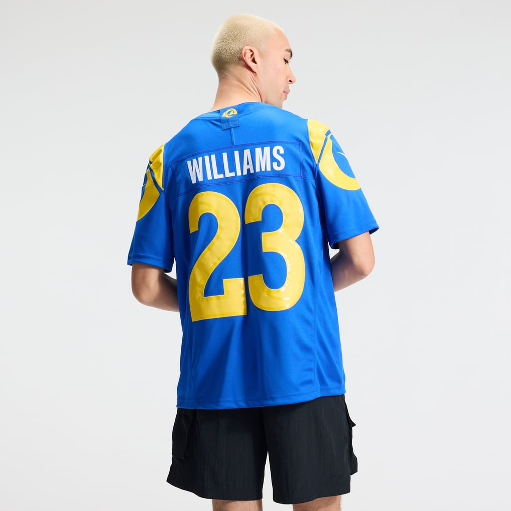 Men's Los Angeles Rams Kyren Williams Royal Team Vapor F.U.S.E. Stitched Limited Jersey