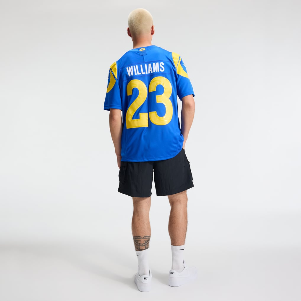 Men's Los Angeles Rams Kyren Williams Royal Team Vapor F.U.S.E. Stitched Limited Jersey