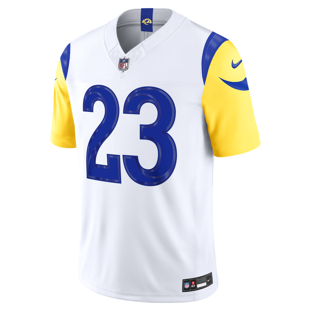 Men's Los Angeles Rams Kyren Williams White Vapor F.U.S.E. Stitched Limited Jersey