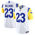 Men's Los Angeles Rams Kyren Williams White Vapor F.U.S.E. Stitched Limited Jersey