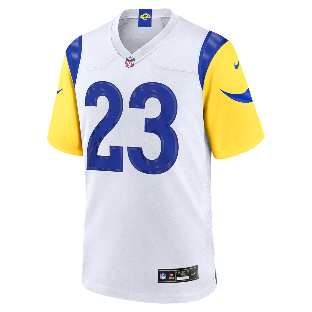 Men's Los Angeles Rams Kyren Williams White Game Player Jersey