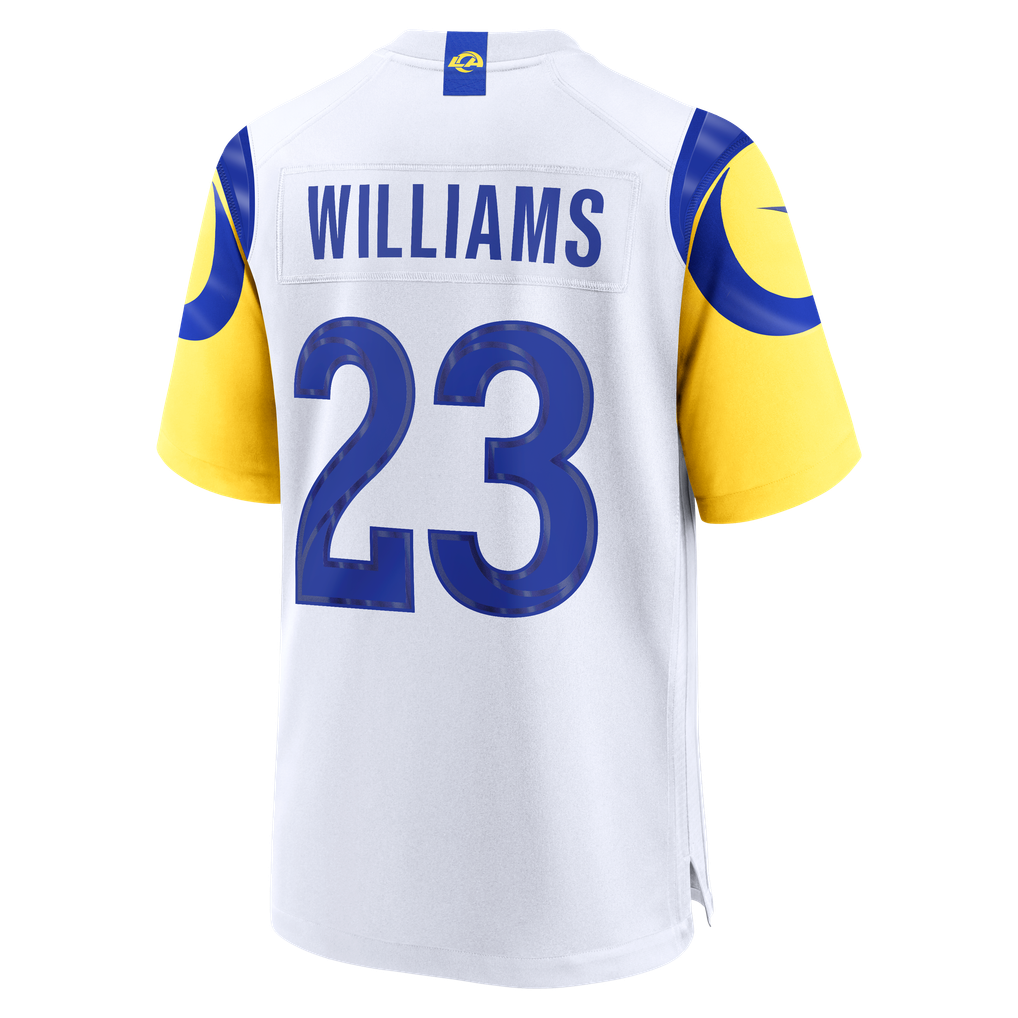 Men's Los Angeles Rams Kyren Williams White Game Player Jersey