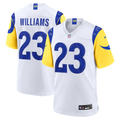 Men's Los Angeles Rams Kyren Williams White Game Player Jersey