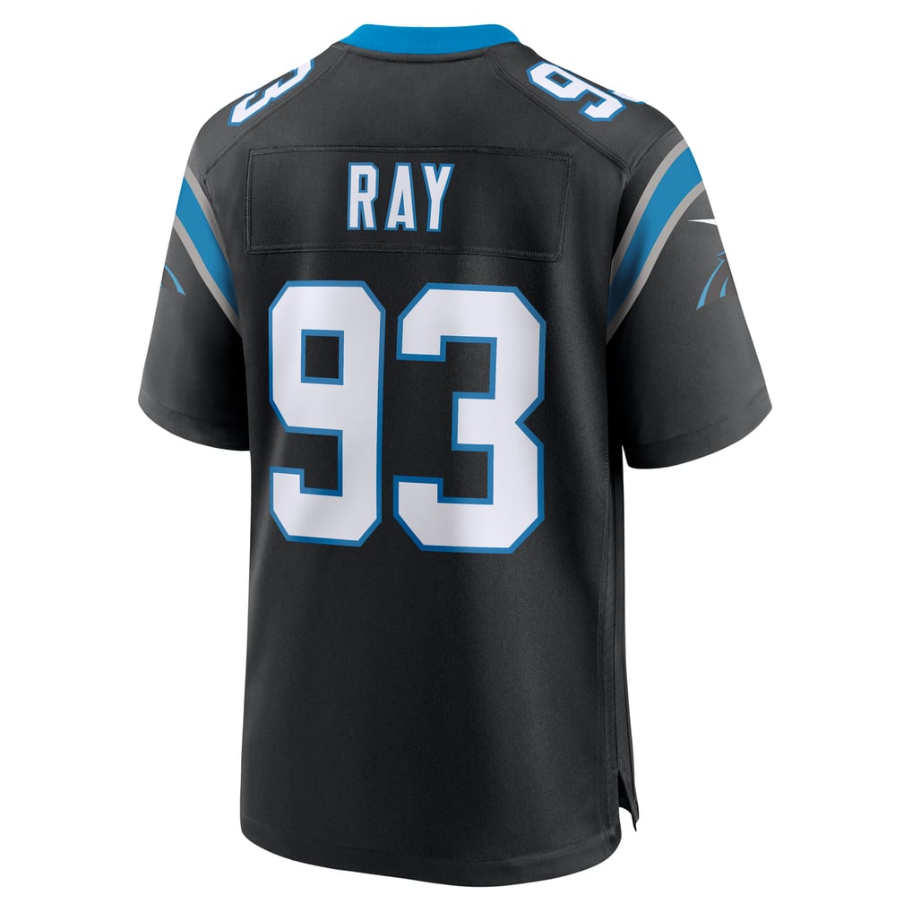 Men's Carolina Panthers LaBryan Ray Black Team Game Jersey