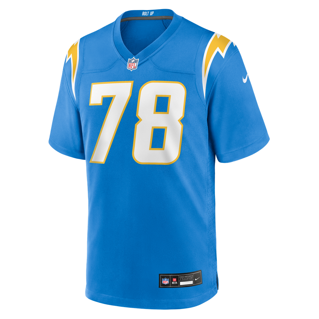 Men's Los Angeles Chargers Laekin Vakalahi Powder Blue Team Game Jersey