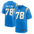 Men's Los Angeles Chargers Laekin Vakalahi Powder Blue Team Game Jersey