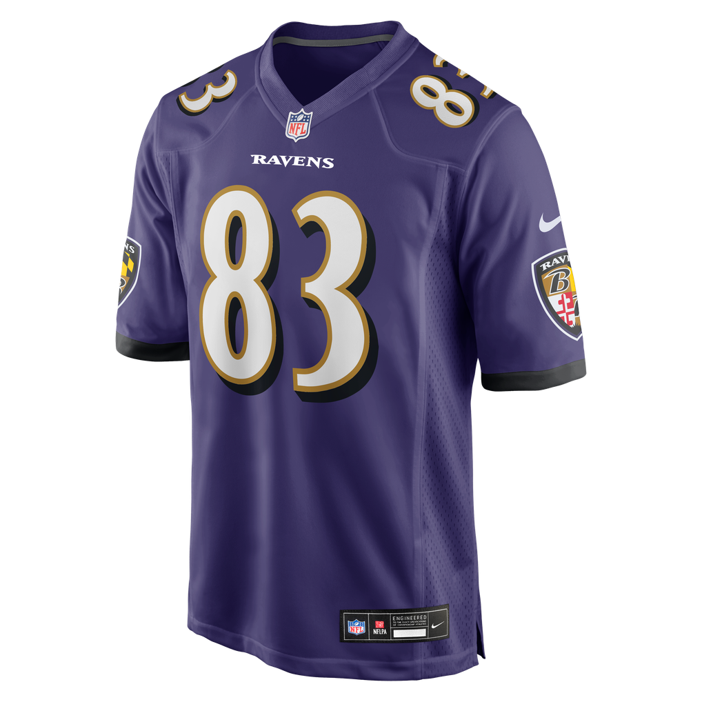 Men's Baltimore Ravens LaJohntay Wester Purple Team Game Jersey