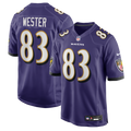 Men's Baltimore Ravens LaJohntay Wester Purple Team Game Jersey