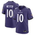 Men's Baltimore Ravens LaJohntay Wester Purple Team Game Jersey