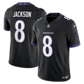 Men's Baltimore Ravens Lamar Jackson Black Alternate Alternate Vapor F.U.S.E. Stitched Limited Jersey