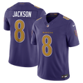 Men's Baltimore Ravens Lamar Jackson Purple Alternate Vapor F.U.S.E. Stitched Limited Jersey