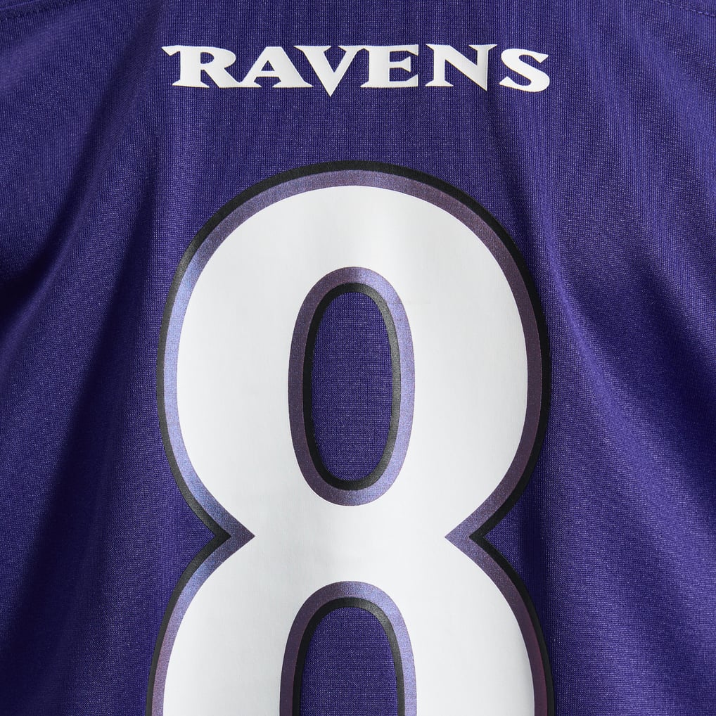 Men's Baltimore Ravens Lamar Jackson Purple Team Game Jersey