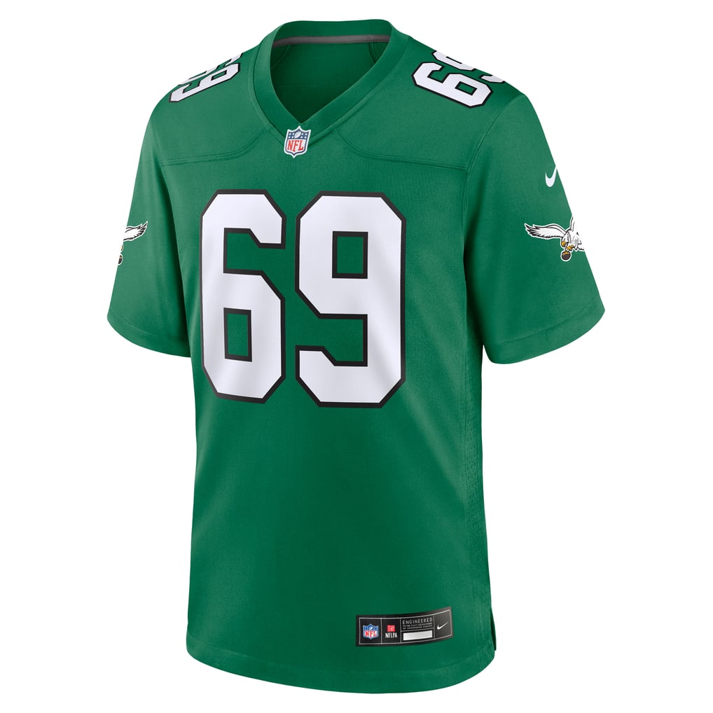 Men's Philadelphia Eagles Landon Dickerson Kelly Green Alternate Game Jersey