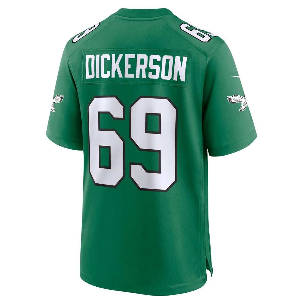 Men's Philadelphia Eagles Landon Dickerson Kelly Green Alternate Game Jersey