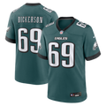 Men's Philadelphia Eagles Landon Dickerson Midnight Green Team Game Jersey