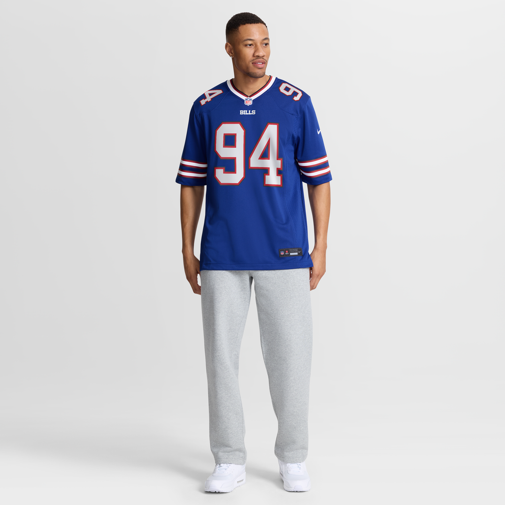 Men's Buffalo Bills Landon Jackson Royal Team Game Jersey